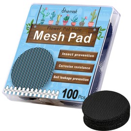 shemist Plant Mesh Drainage Screens - 100PCS 2-Inch Reusable Grid Mats, Keep Soil in Pots for Succulents, Bonsai, Indoor Plants & Repotting