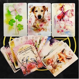 Oracle Card Divination Sweet Blossom Renorman 36 + 2 Sweet Blossom Lenormand Noumoral Cards