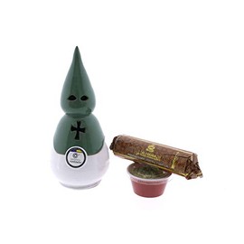 CERÁMICA RAMBLEÑA | Nazarene Incense Burner White/Green | Religious Incense Burners | Clay Incense Burners | Original Incense Burners | Holy Week Incense Burners | 9 x 9 x 19 cm | Accessories Included