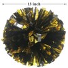PUZINE 4 Pack 13" Cheerleading Metallic Foil & Plastic Ring