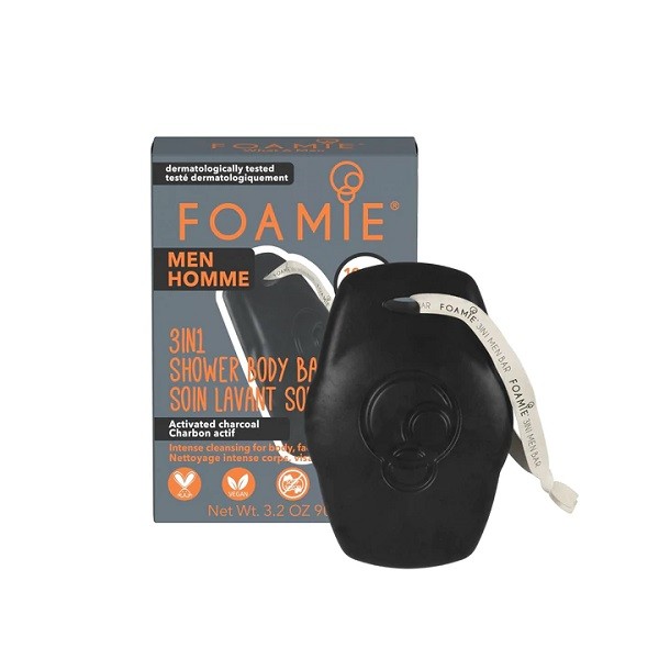 Foamie What a Man 3-in-1 Activated Charcoal Men’s Bar 90gr