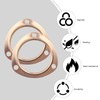 ZNDAW 2PCS 3" Exhaust Gaskets, Copper Header Collector Flange Gaskets
