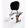 XKMT-Skull Adjustable Backrest Sissy Bar w/Luggage Rack Compatible With H-D