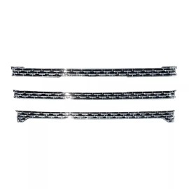 Coast to Coast International New Front Chrome 3pc Grille Insert Overlay For 20-23 Sierra 2500 3500 HD SLT AT4