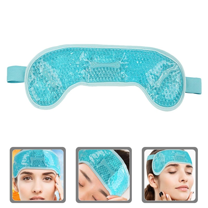 Mikinona Ice Head Wrap Reusable Pack for Headaches Forehead Wrap