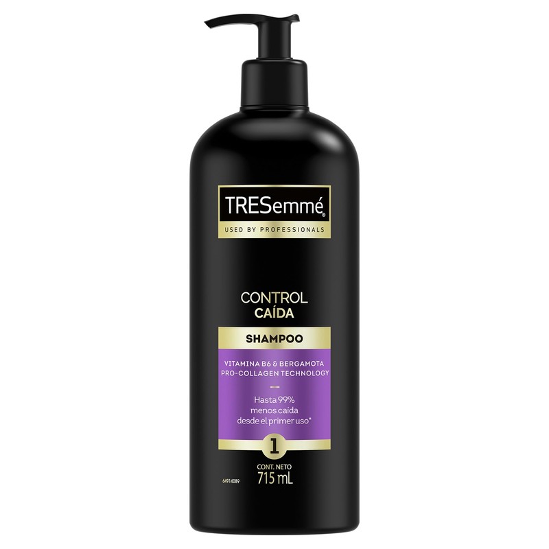 Tresemme Shampoo Control Caida 715 ml, reduce la caida del