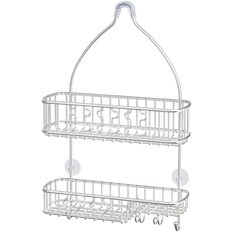 Simple Houseware Stainless Steel Bathroom Hanging Shower Head Caddy Organizer