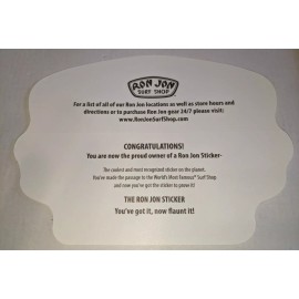 Ron Jon Surf Shop NEW Ron Jon Surf Shop "One Of A Kind" Cocoa Beach Sticker