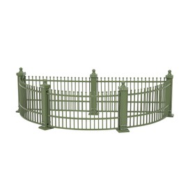 Department 56 Dickens Village Accessories Zoological Gardens Miniature Fencing Figurine Set, 2 Inches, Green