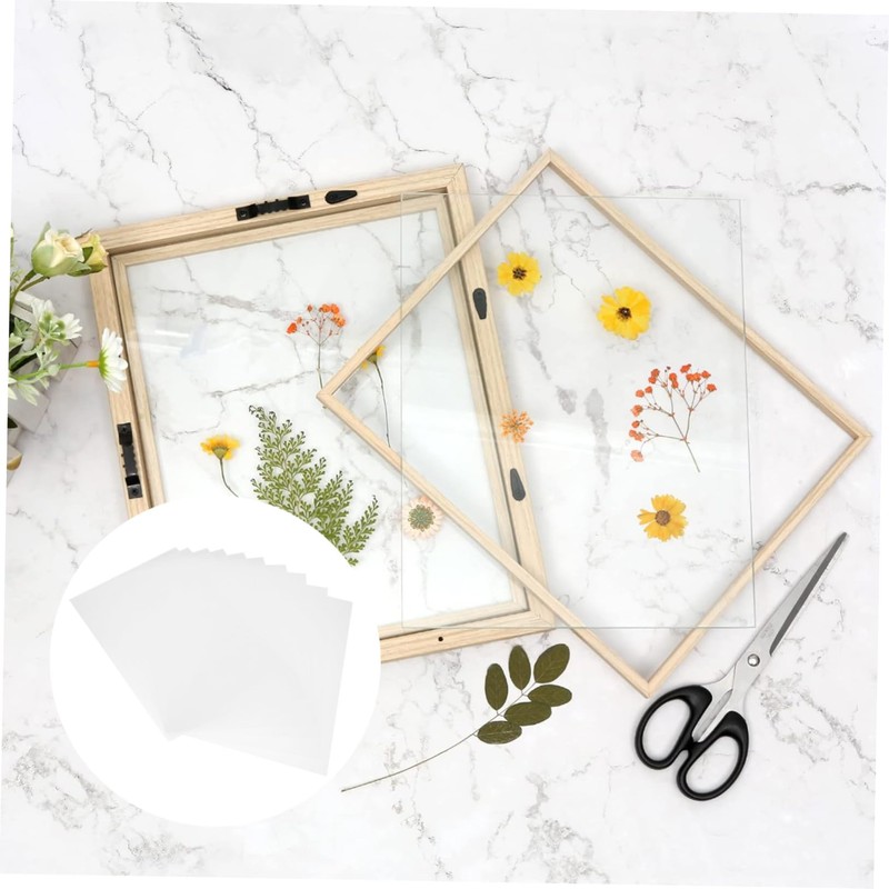 ULTECHNOVO 10pcs High Transparency PVC Sheet for Picture Frames Sturdy