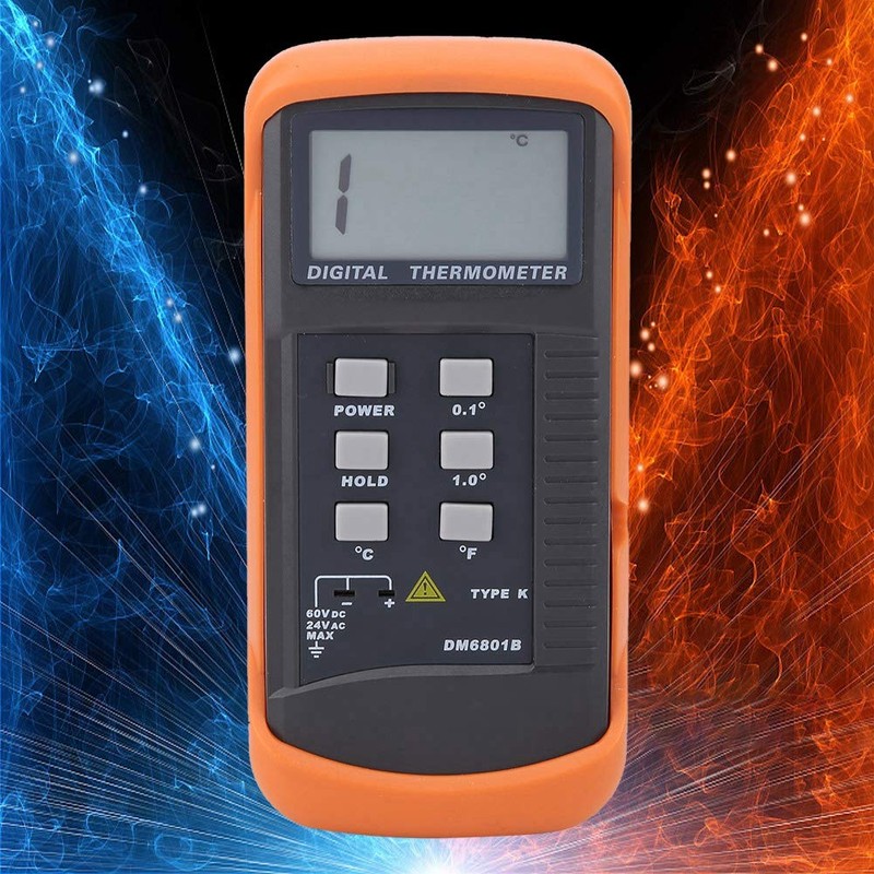 Temperature Meter Akozon Digital Thermometer Single Channel K Type Digital