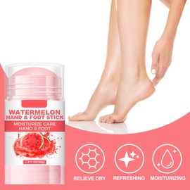 60% Urea Cream Foot Hand Cream Stick for Cracked Hands Elbows Feet Knees, Balm for Dry & Dead Skin, Hydrates & Nourish Foot Care for Women & Men, Watermelon Scent, 1.41 oz