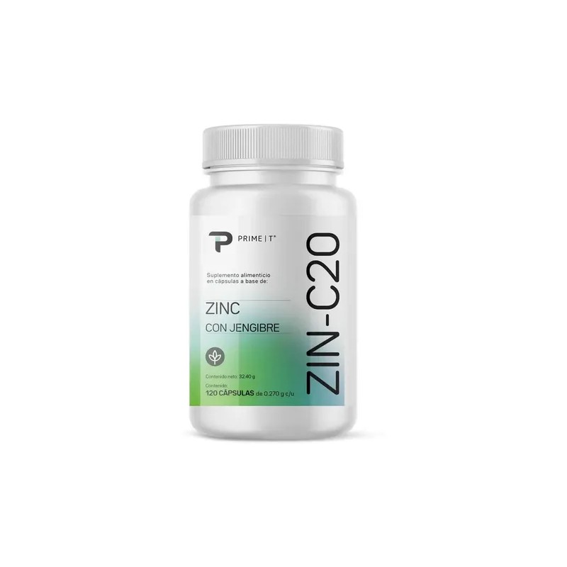 Zinc Suplemento Zin C20 Primet 120 Cápsulas