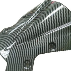 Motorcycle Carbon Look Windshield Windscreen Visor Air Flow Deflector Compatible with Kawasaki Z900 Z650 2020 2021 2022 2023