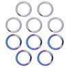 CLAN Titanium Key Ring Set of 2 Colors Light Weight