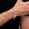 Treasure Bay Mens Solid 925 Sterling Silver Chain Bracelet -