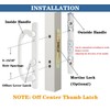 Sliding Patio Door Handle Replacement with Zinc Diecast I/E Pulls,