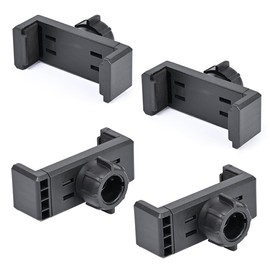 SquEqu 4 Pack Selfie Ring Light Phone Holder Clips Replacement Phone Clamp Grips with 17mm Ball Head Socket Joint Mount Bracket for Desk Tripod Stand Bed Gooseneck Phone Holder Car Phone Holder Mount