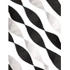BLACK and WHITE Crepe Paper Streamers (2 Rolls Each Color)