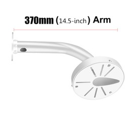 V-Fiabilidad - Soporte de pared para cámara domo tipo J, 370 mm/14.56 pulgadas, soporte de montaje en pared universal para cámara de vigilancia CCTV