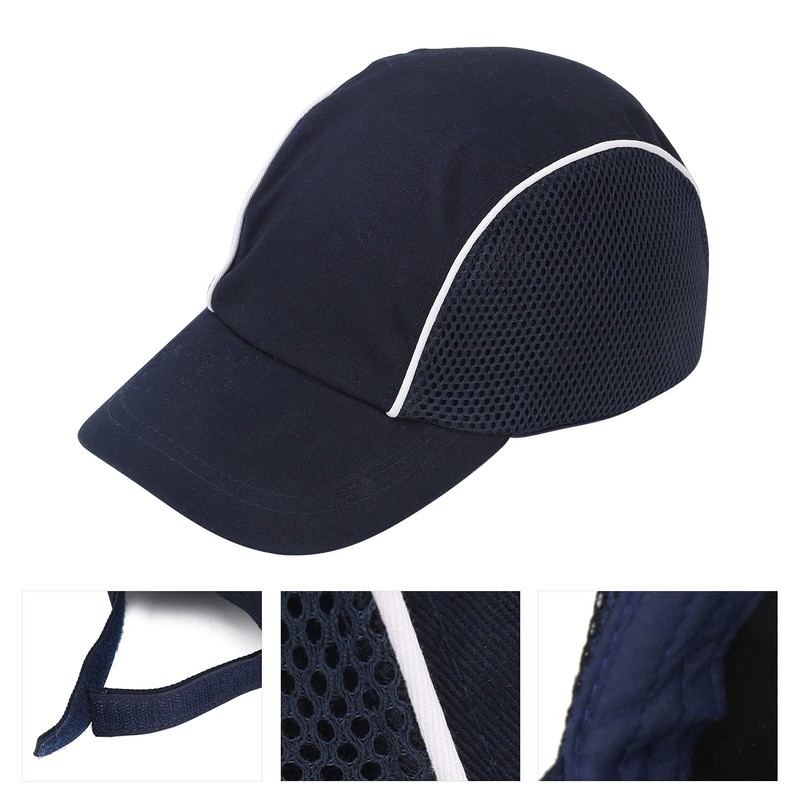 Deror Hard Hat Baseball Bump Cap Impact-Resistant Lightweight Breathable Hard