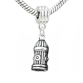 Fire Hydrant Dangle Bead Spacer for Snake Chain Charm Bracelet