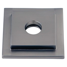 Kingston Brass FLSQUARE8 Magellan Heavy Duty Square Solid Cast Brass Shower Flange, Brushed Nickel