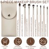 COYUN 8-Piece Eyeshadow Make-Up Brush Set, Brush Cosmetic Bag, Portable