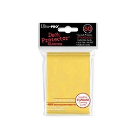 Ultra Pro Deck Protector For Collectible Gaming & Sports Cards - Canary Yellow Color - Pack of 50 Protectors