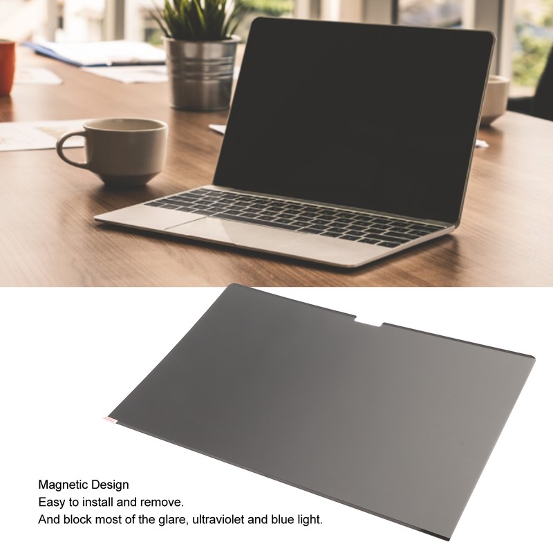 Computer Screen Filter 16.2in PET Magnetic Removable Blue Light Blocking