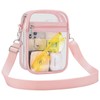 Clear Crossbody Bag Stadium Approved,Transparent Messenger Shoulder Bag for Concert,