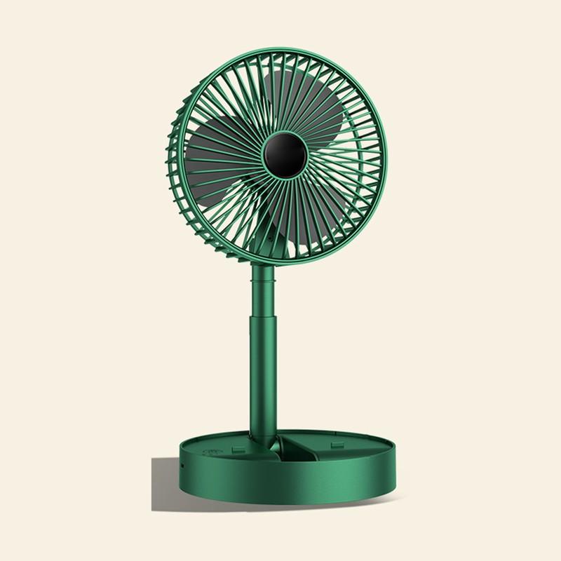 USB Small Fan Portable 1200mAh Lithium Battery Silent Desktop Fan