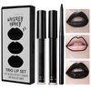 LOPHE 3Pcs Black Lip Kit Set | Matte Velvet Liquid