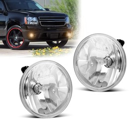 SPIEGEER Fog Lights Assembly for 2007 2008 2009 2010 2011 2012 2013 2014 Chevy Suburban/Tahoe, Replacement Kit for 2007-2013 Avalanche,2010-2013 Camaro,2015-2022 Colorado with Halogen Bulbs Clear Lens