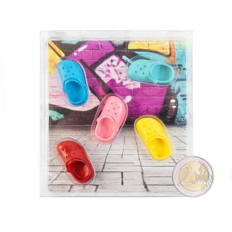 Kraftheld | 2x5er Set Deko-Magnete Shoe | Schuh-Magnete bunt, dekorativ,