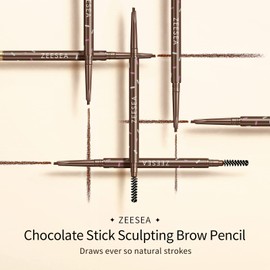 ZEESEA Chocolate Stick Sculpting Brow Pencil,Draws ever so natural strokes