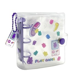 1 x Photocard Binder Trading Cards Albums Mini Photo Album Kpop Photocard Holder 20 Pockets (Play Game)