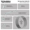 YONSIN Anti-Sag Gate Hardware Kit for Wooden Fence Gate, Anti-Sagging