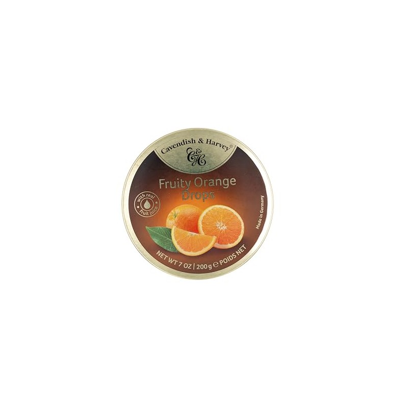 Cavendish & Harvey | Fruity Orange Hard Candy Drops |