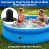 9 Pcs Pool Drain Valve Cap and Connector Set, Swimming