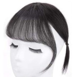 Mujeres Clip In Bangs Hairpiece, Bangs On Hairpieces 3D Clip In Bangs Mujeres Niñas Dome Air Bangs Hairpiece Hair Extension Modificar Mejillas Acentúa la Forma de la Cara para Uso Diario Citas (Color ordinario)