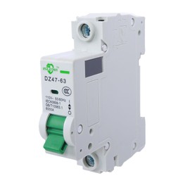 ZGLEDUN AC Miniature Circuit Breaker, 1 Pole 40 Amp, 120/240VAC, 6kA Din Rail Mount Breaker with Thermal Magnetic Trip, DZ47-63 C40 1P, AC Solar MCB