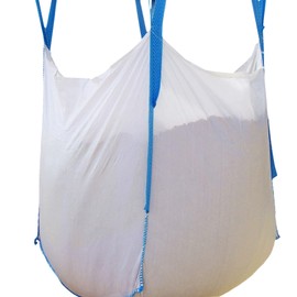 Jumbulk & Secbolt FIBC Bulk Bag, U Panel One 1 Ton Bag, Sand Bag, 35"L x 35"W x 35"H, 180 Gallons, 2200lbs SWL, Open Top Flat Bottom, Woven Polypropylene Bags Pack of (10)