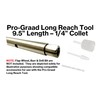 Pro-Graad 9.5" Long Reach Heavy Duty 1/4" Collet Extension Tool
