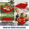 Moosfor Spandex Square Table Cloth, Elastic Fitted Tablecloths for Picnic,