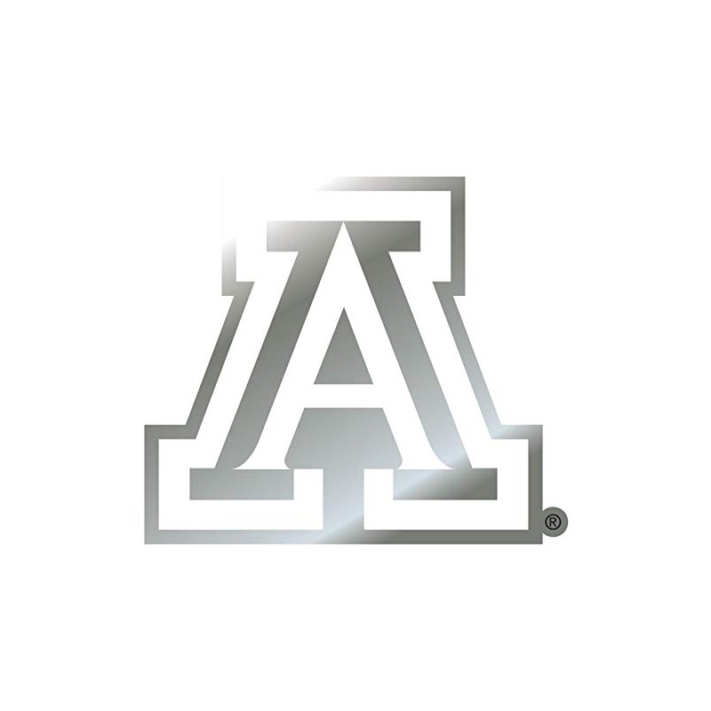 Craftique Arizona Wildcats Decal (SILVER A DECAL (3",4",6",12"), 4 in)