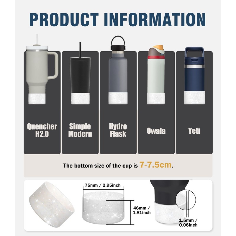 Nearockle Cup Sets 2 Pieces Starry Sky White + Gold