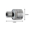 TONE HP4BT Bit Holder Socket, 1/2 Inch (12.7 mm) Drive &