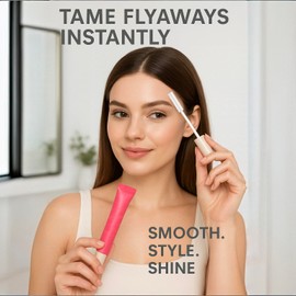 Hair Cactus Fruit 3-in-1 Hair Styling Cream & Flyaway Taming Wand – Sleek Finish, Frizz Control, Edge Smoothing & Hair Shine | Natural Oils Formula | Lightweight, Non-Greasy, Travel Size Styling Stick