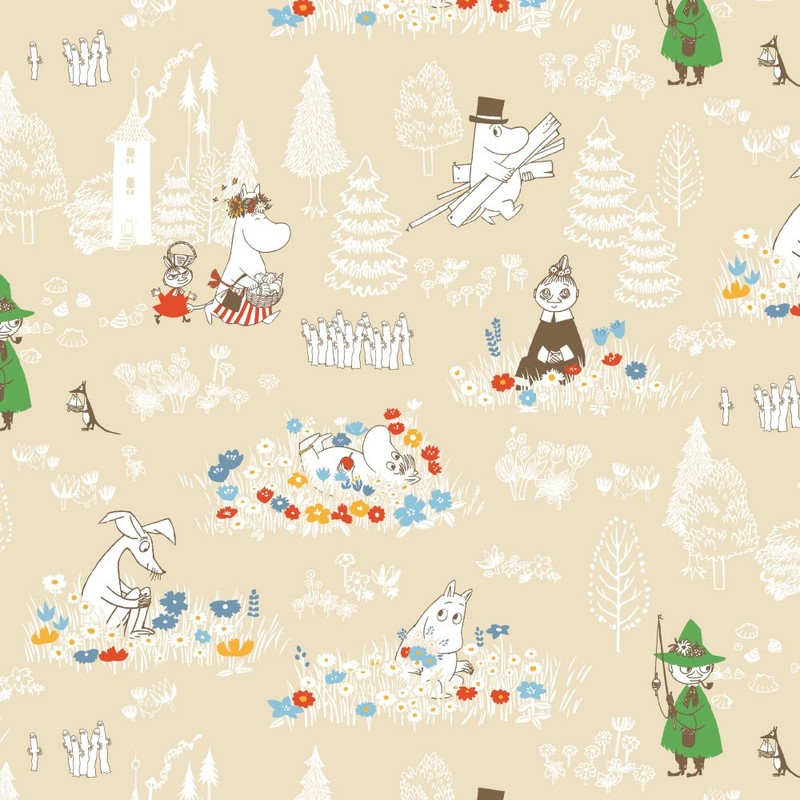 Moomin Double Gauze Fitted Sheet, Baby, Made in Japan, Double